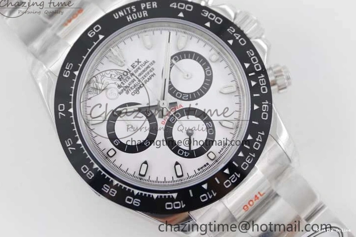 0120 ModernLook Daytona 116500 SS TWF 1:1 Best Edition 904L Steel White Dial on SS Bracelet A 2408